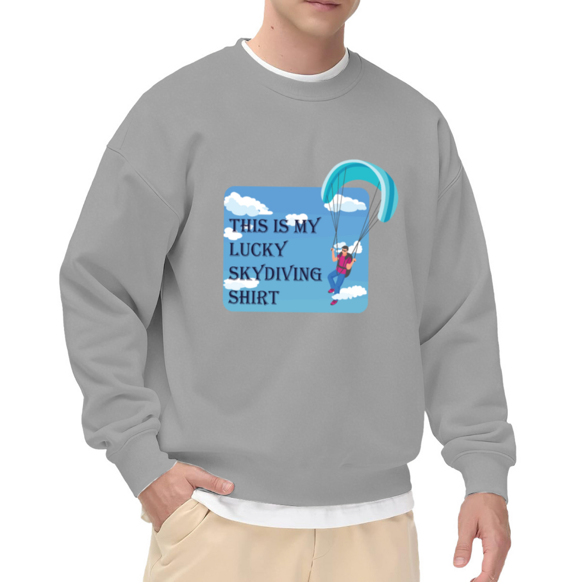 Paragliding Adventure Extreme Sports Graphic ԲÁìÎÀÒÂ - Unique Design Pullover Sweatshirt