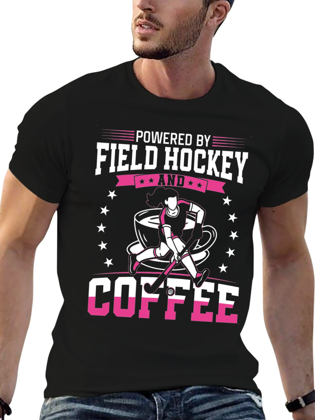 Powered by Field Hockey & Coffee T-Shirt