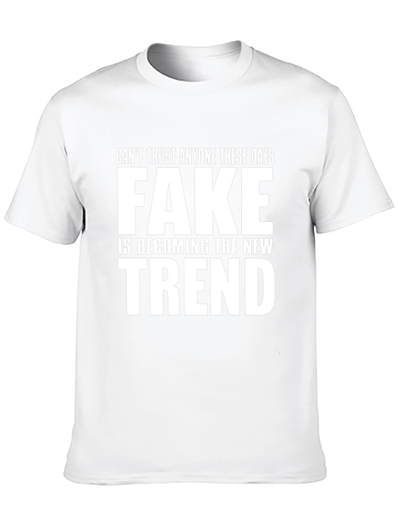 Fake is the New Trend Black Graphic Tee