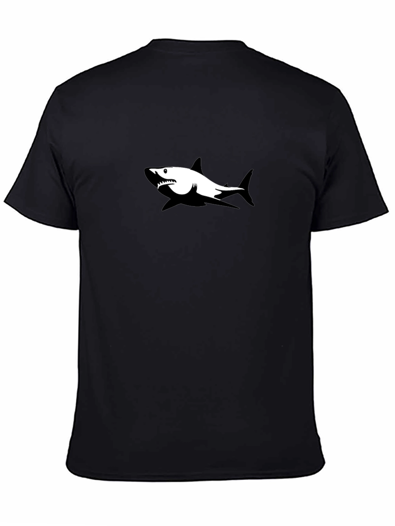 Shark Graphic Black T-Shirt - Casual Style