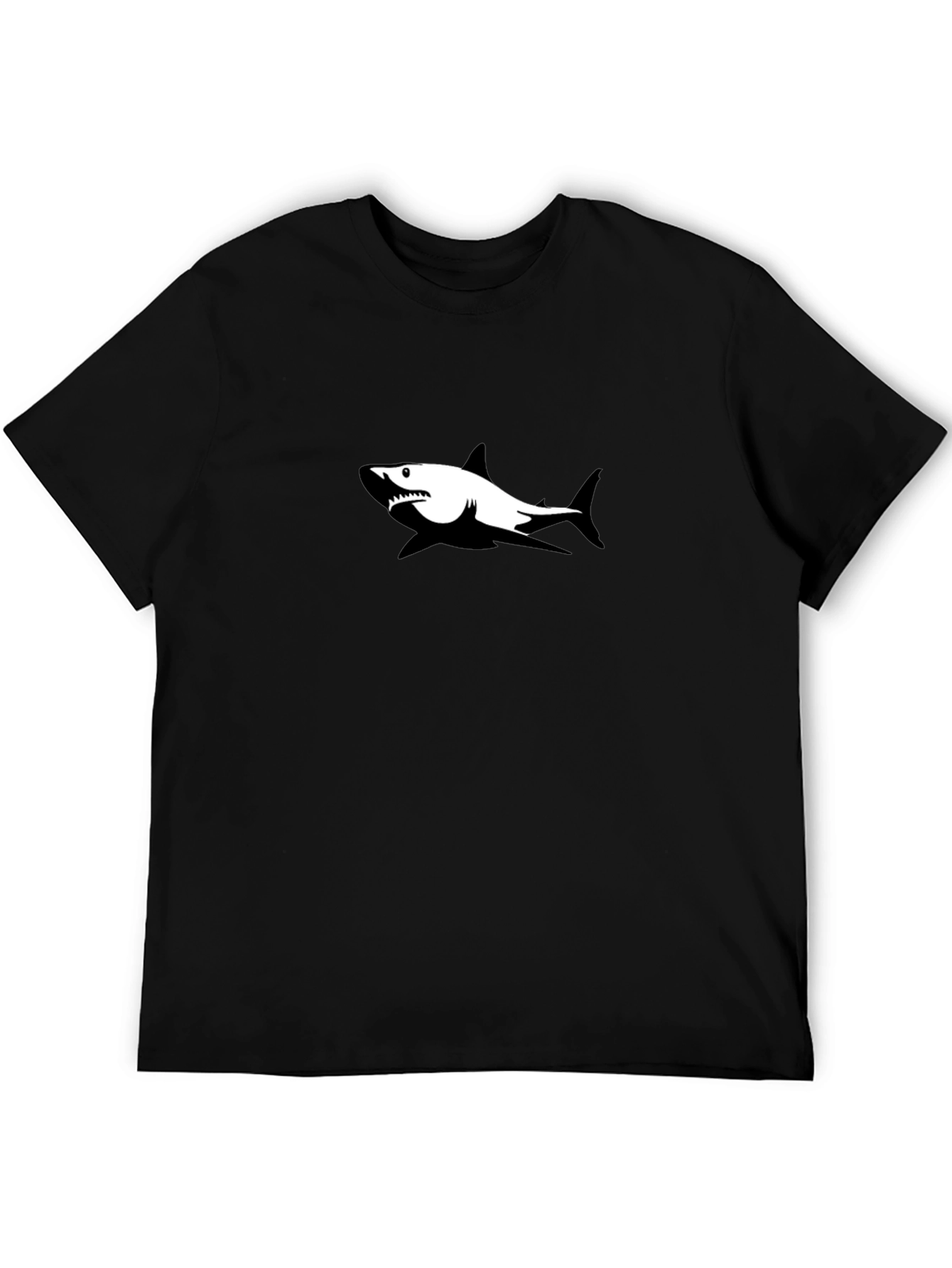 Shark Graphic Black T-Shirt - Casual Style