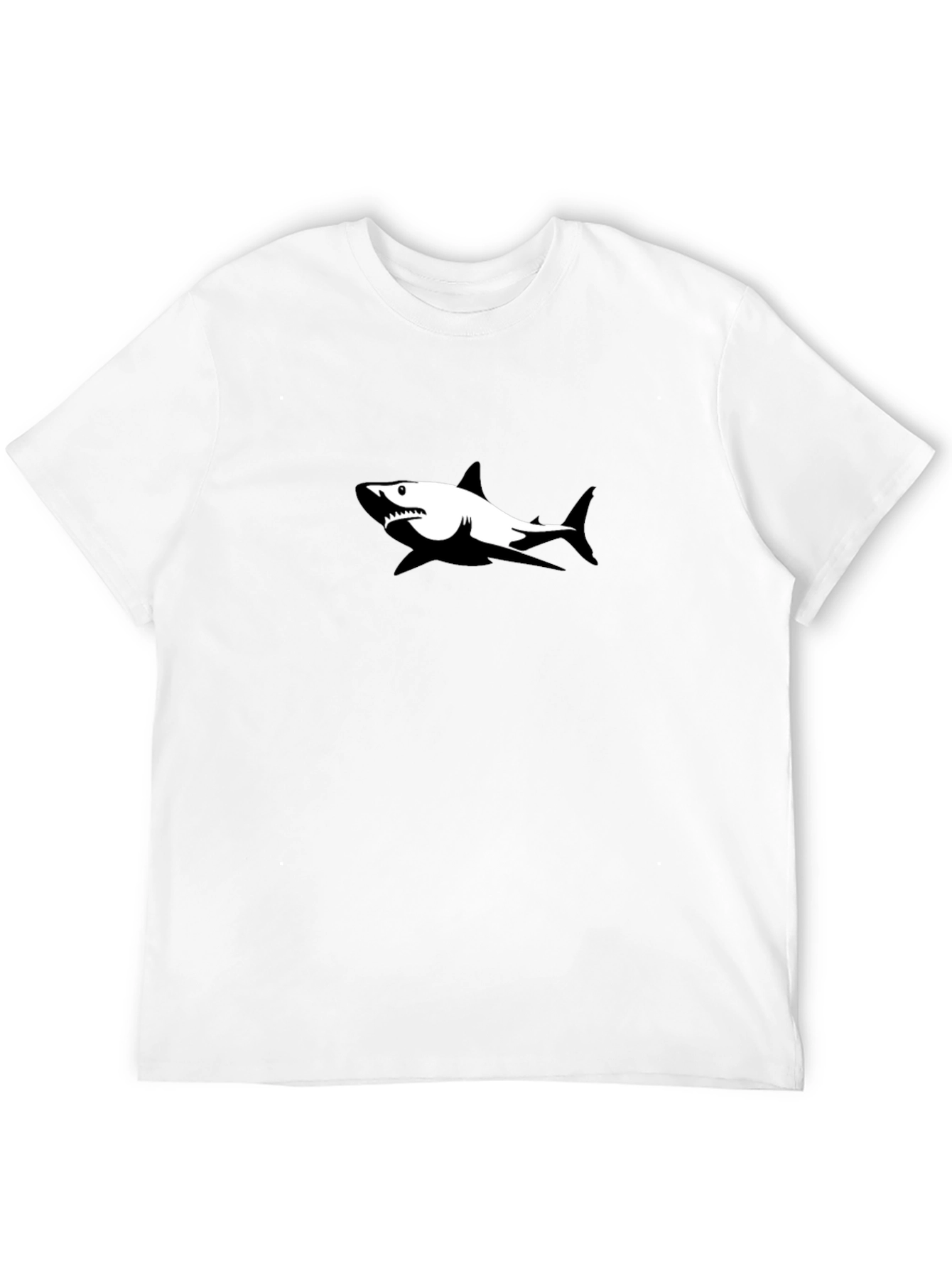 Shark Graphic Black T-Shirt - Casual Style