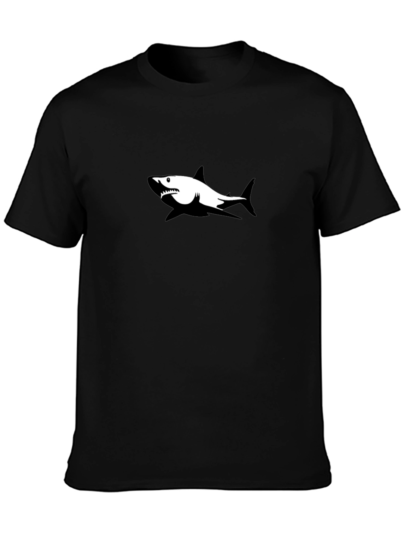 Shark Graphic Black T-Shirt - Casual Style