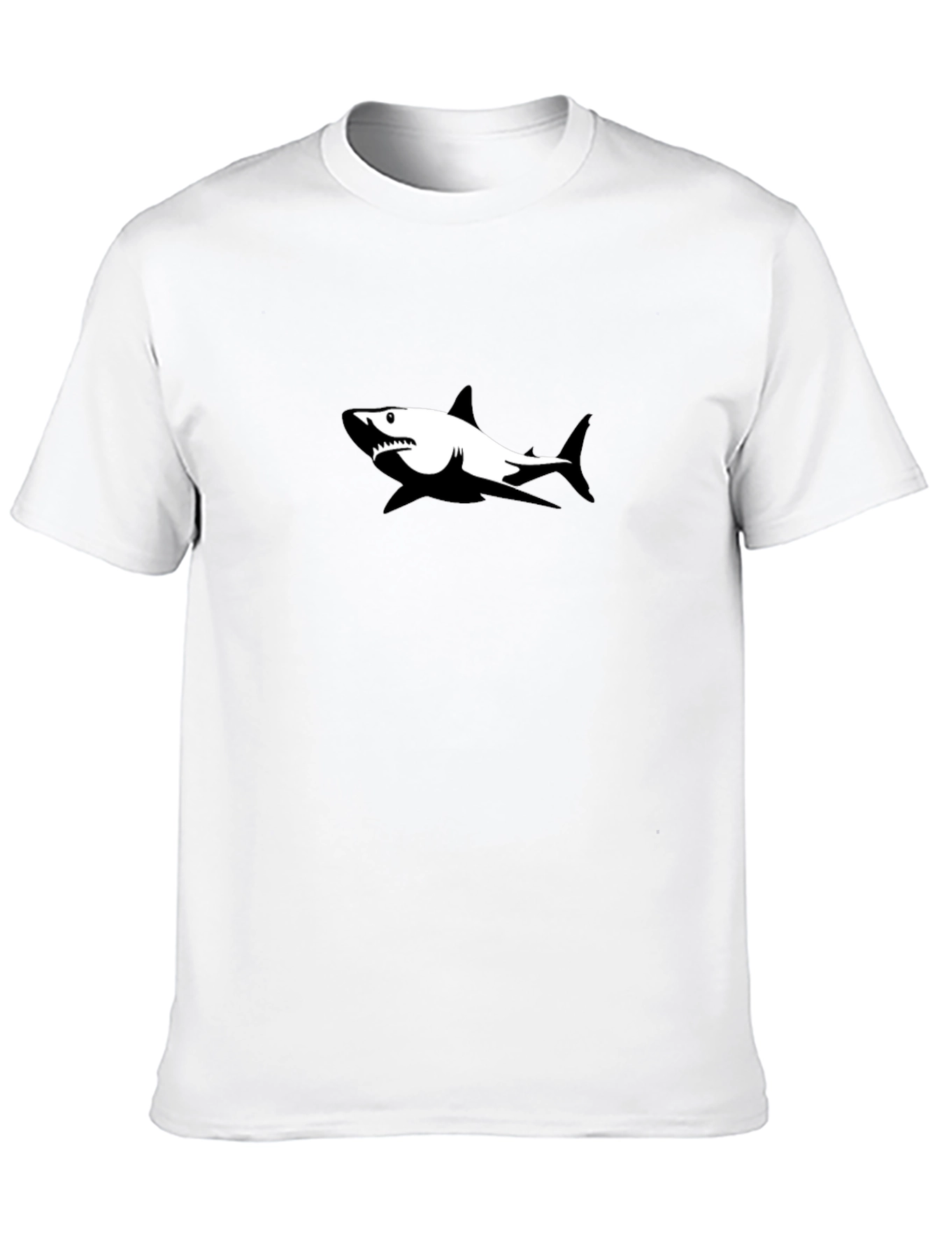 Shark Graphic Black T-Shirt - Casual Style