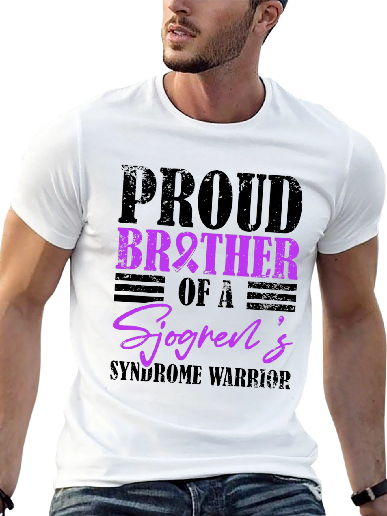 Proud Brother Sjögrens Syndrome Warrior T-Shirt