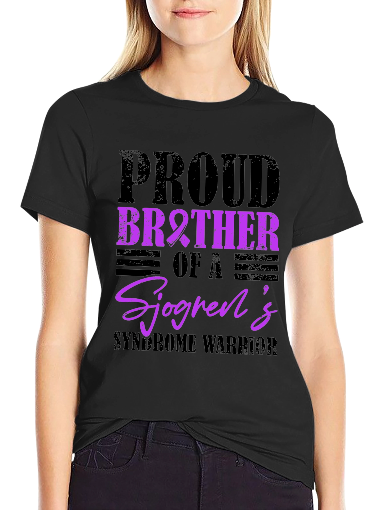 Proud Brother Sjögrens Syndrome Warrior T-Shirt