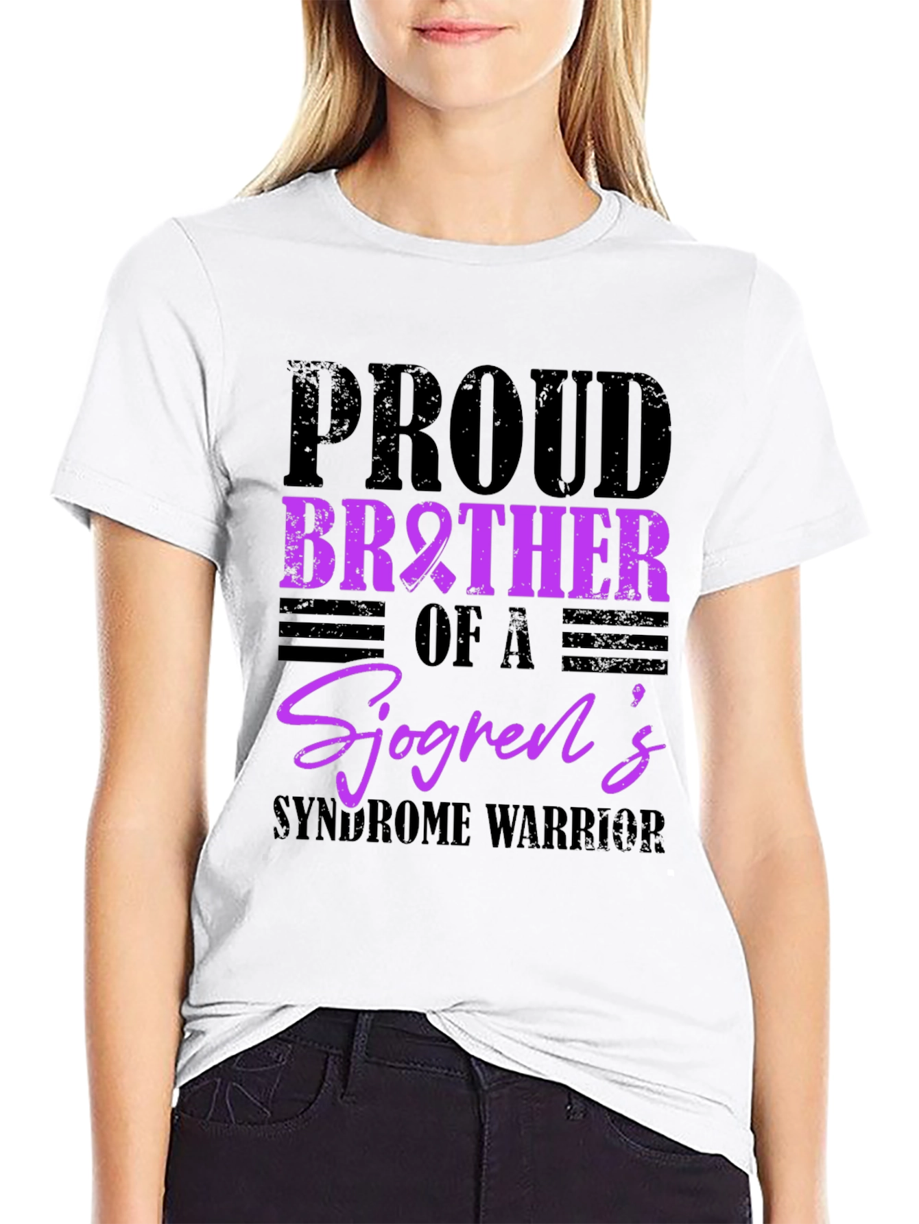 Proud Brother Sjögrens Syndrome Warrior T-Shirt