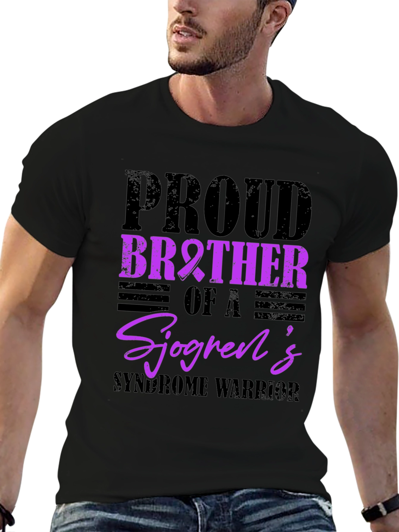 Proud Brother Sjögrens Syndrome Warrior T-Shirt