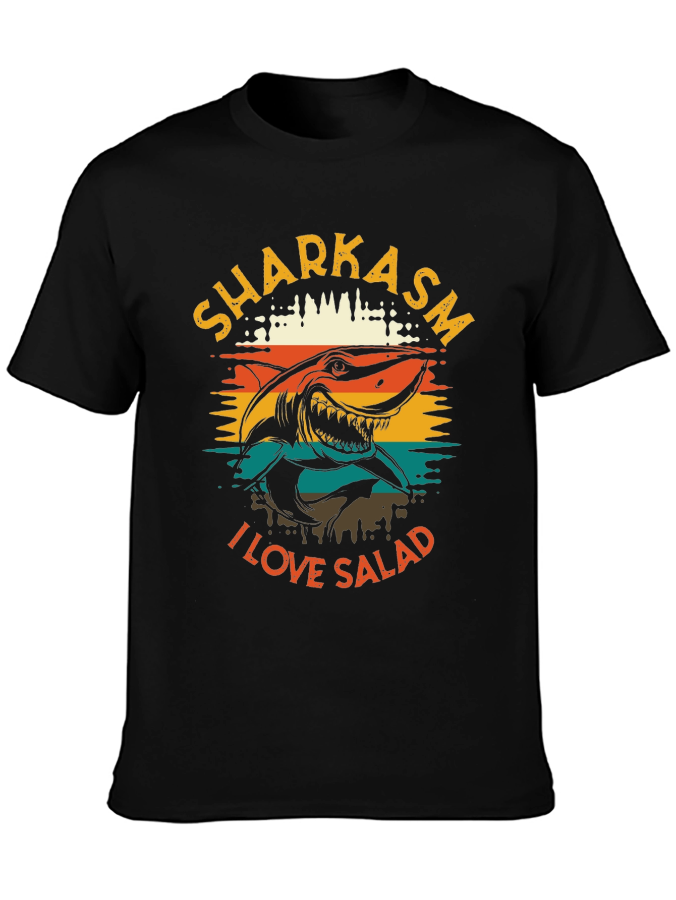 Sharkasm I Love Salad Graphic T-Shirt