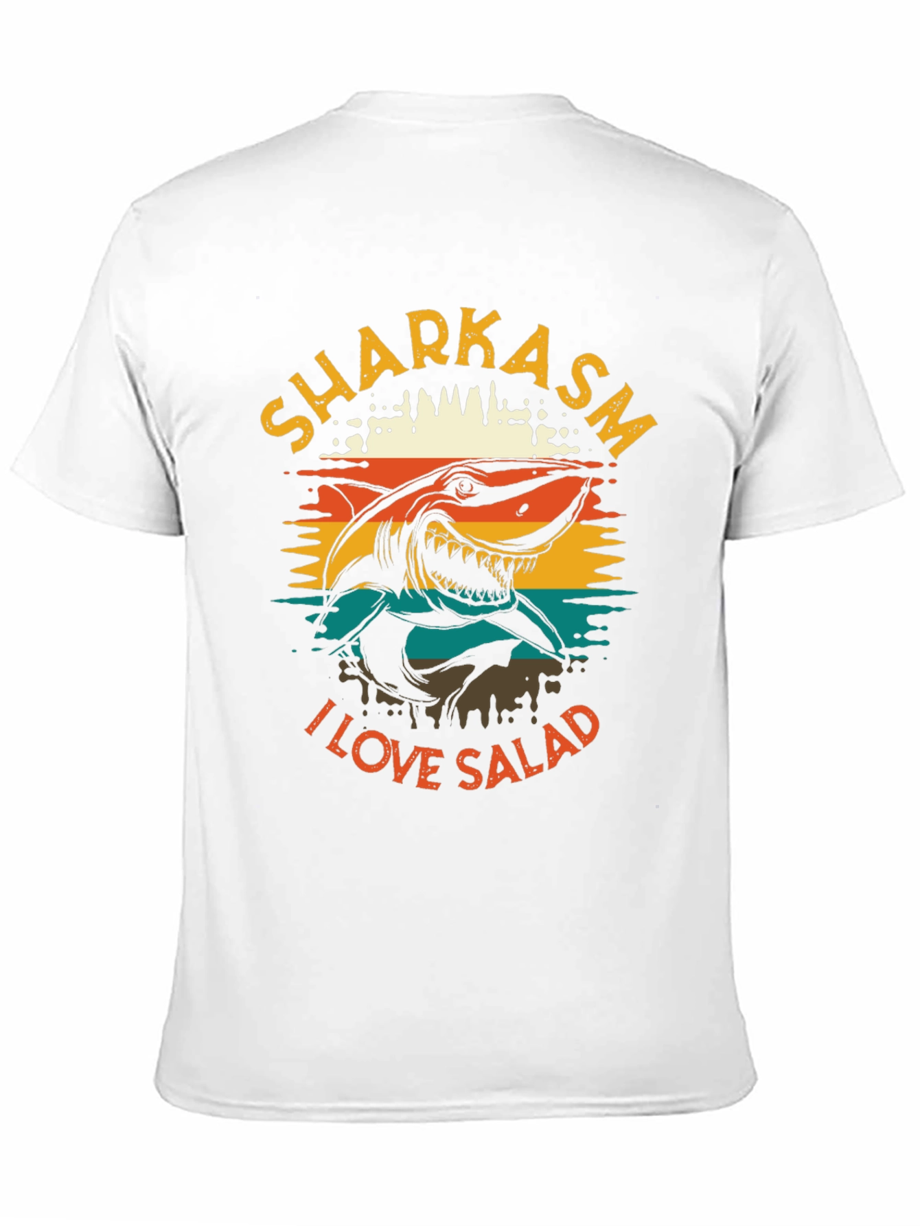 Sharkasm I Love Salad Graphic T-Shirt