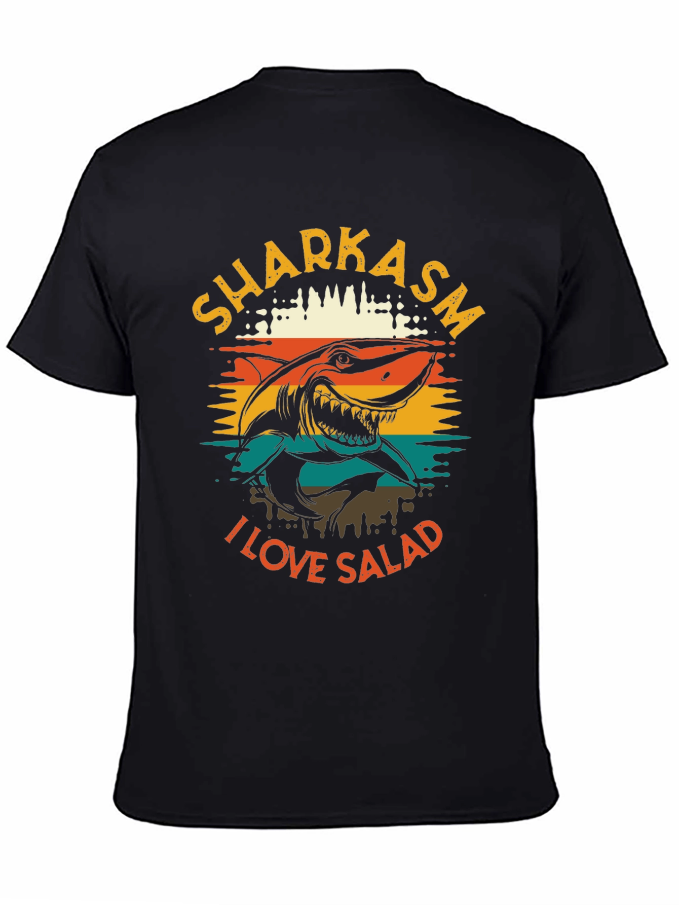 Sharkasm I Love Salad Graphic T-Shirt