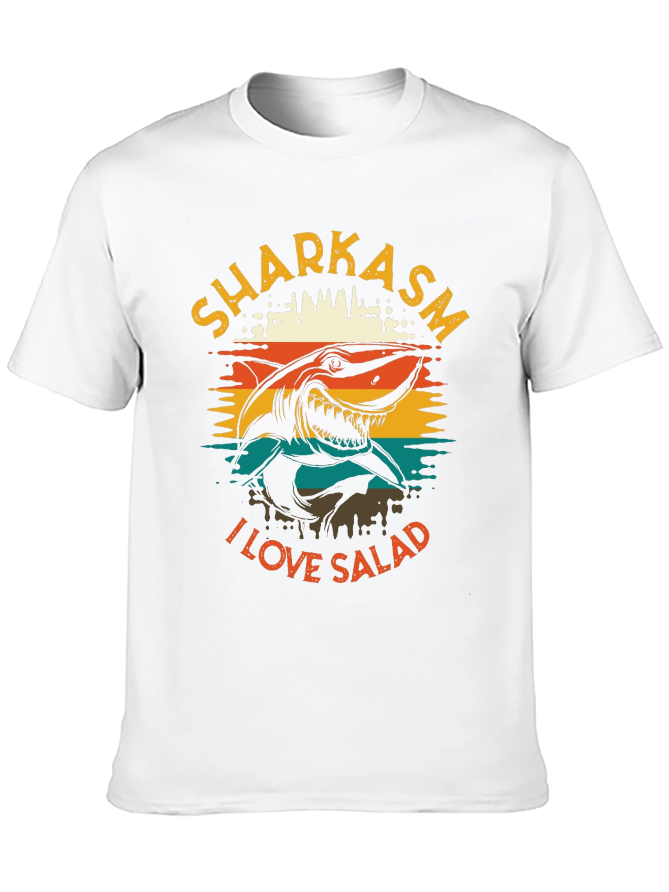 Sharkasm I Love Salad Graphic T-Shirt