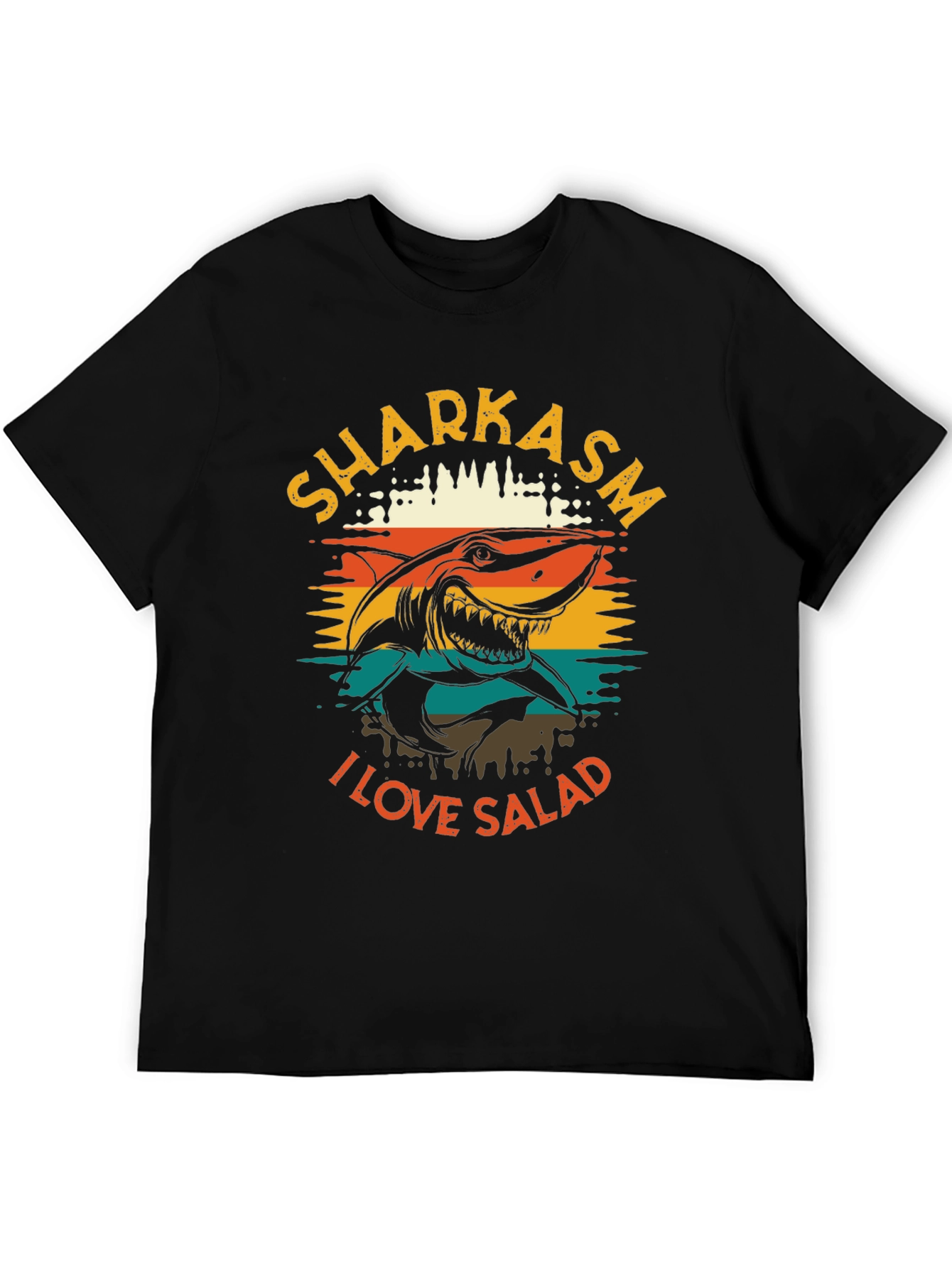 Sharkasm I Love Salad Graphic T-Shirt