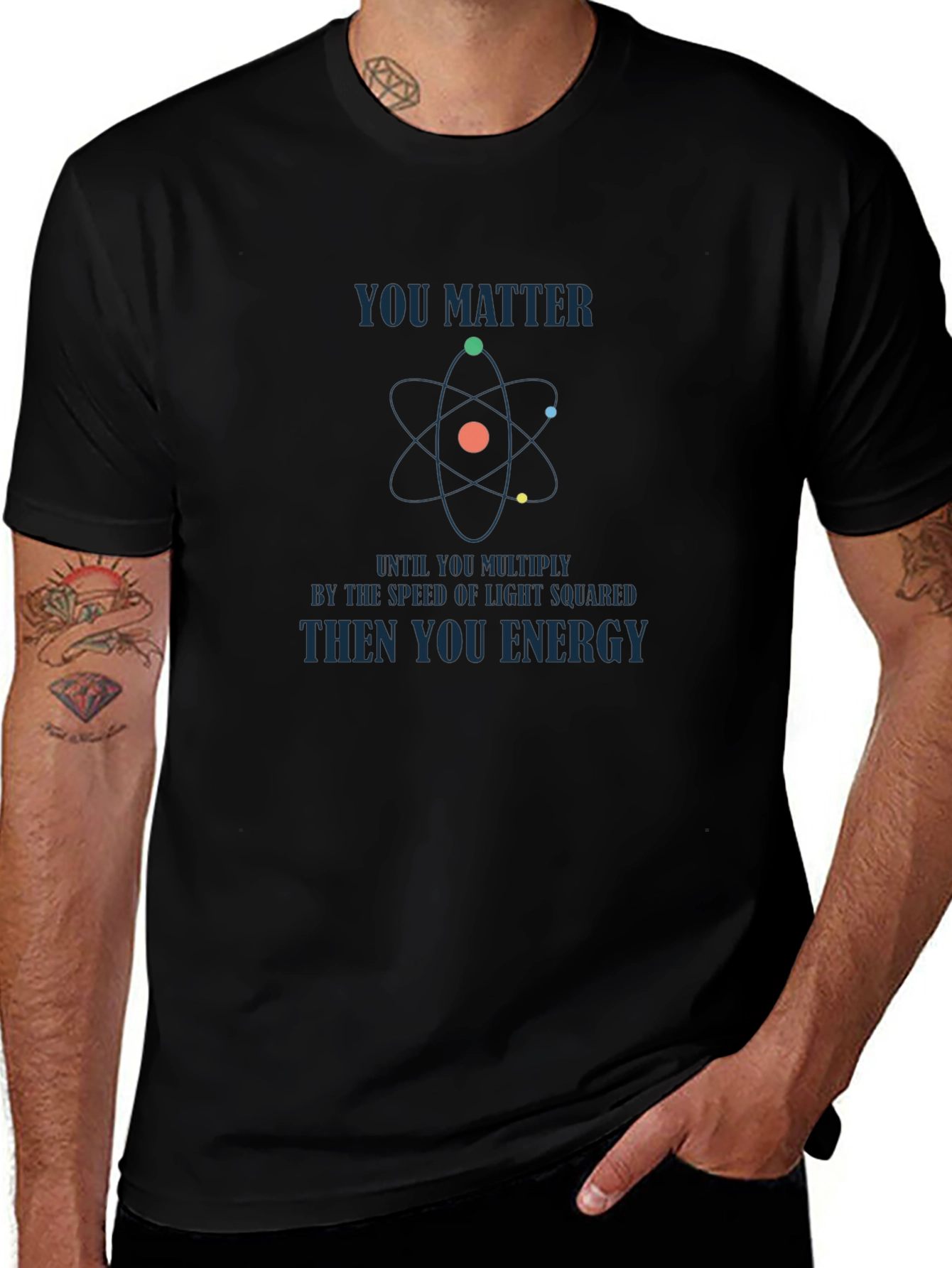 You Matter Science Graphic Black T-Shirt