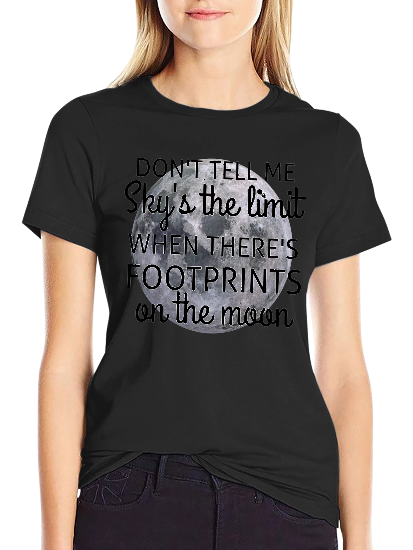 Moon Footprints Graphic Tee