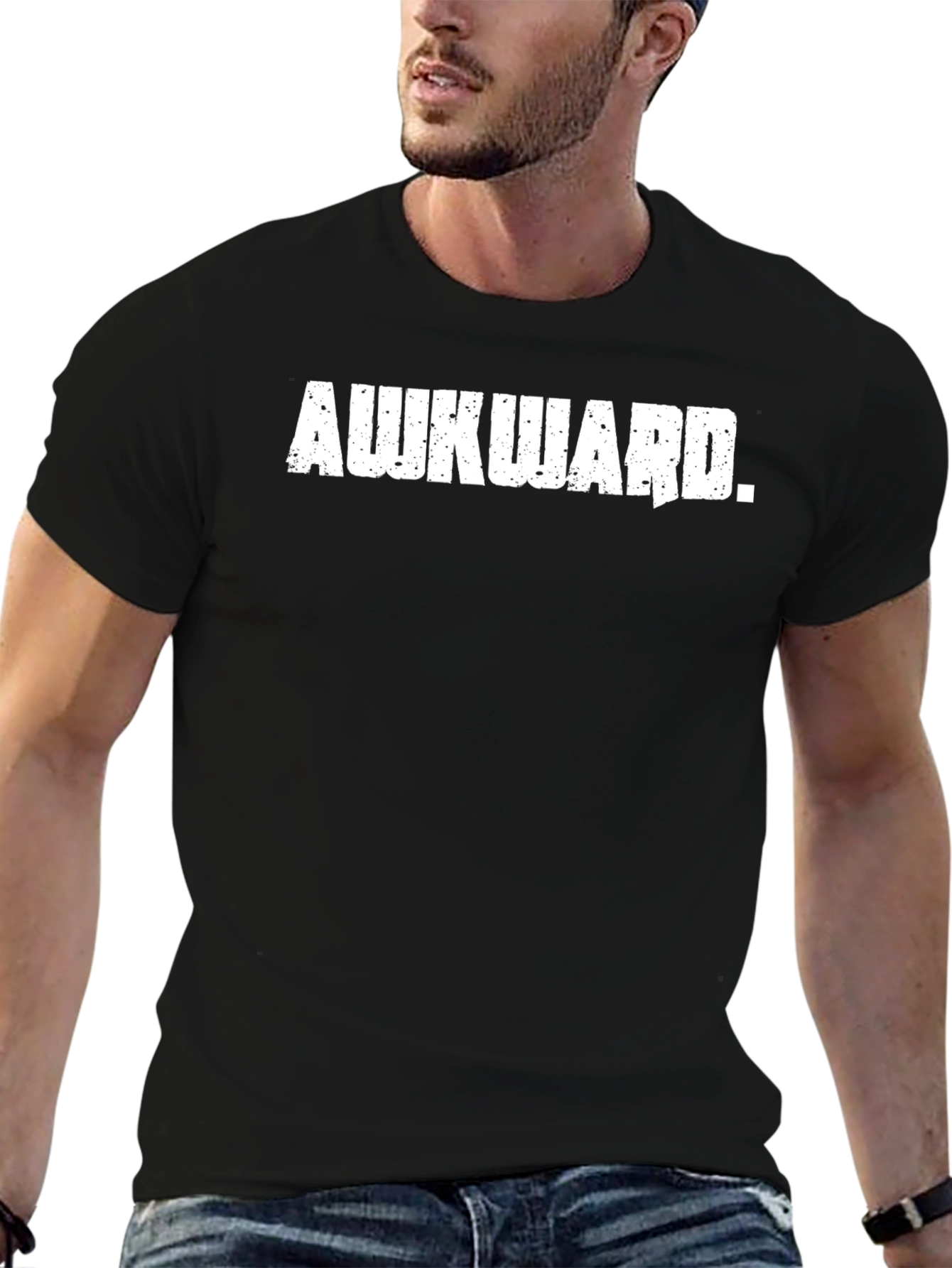 Awkward T-Shirt - Funny Slogan Tee for Men