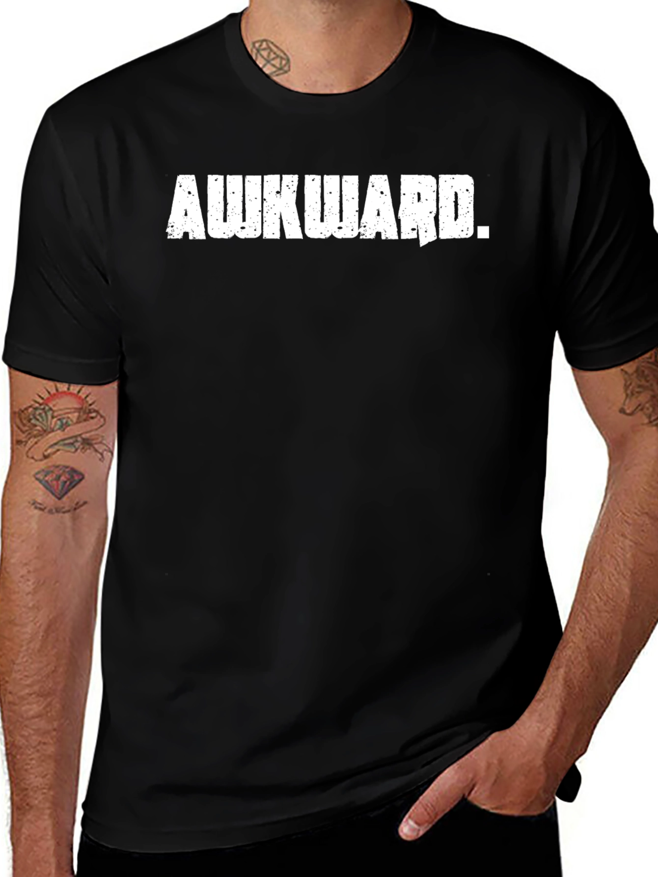 Awkward T-Shirt - Funny Slogan Tee for Men