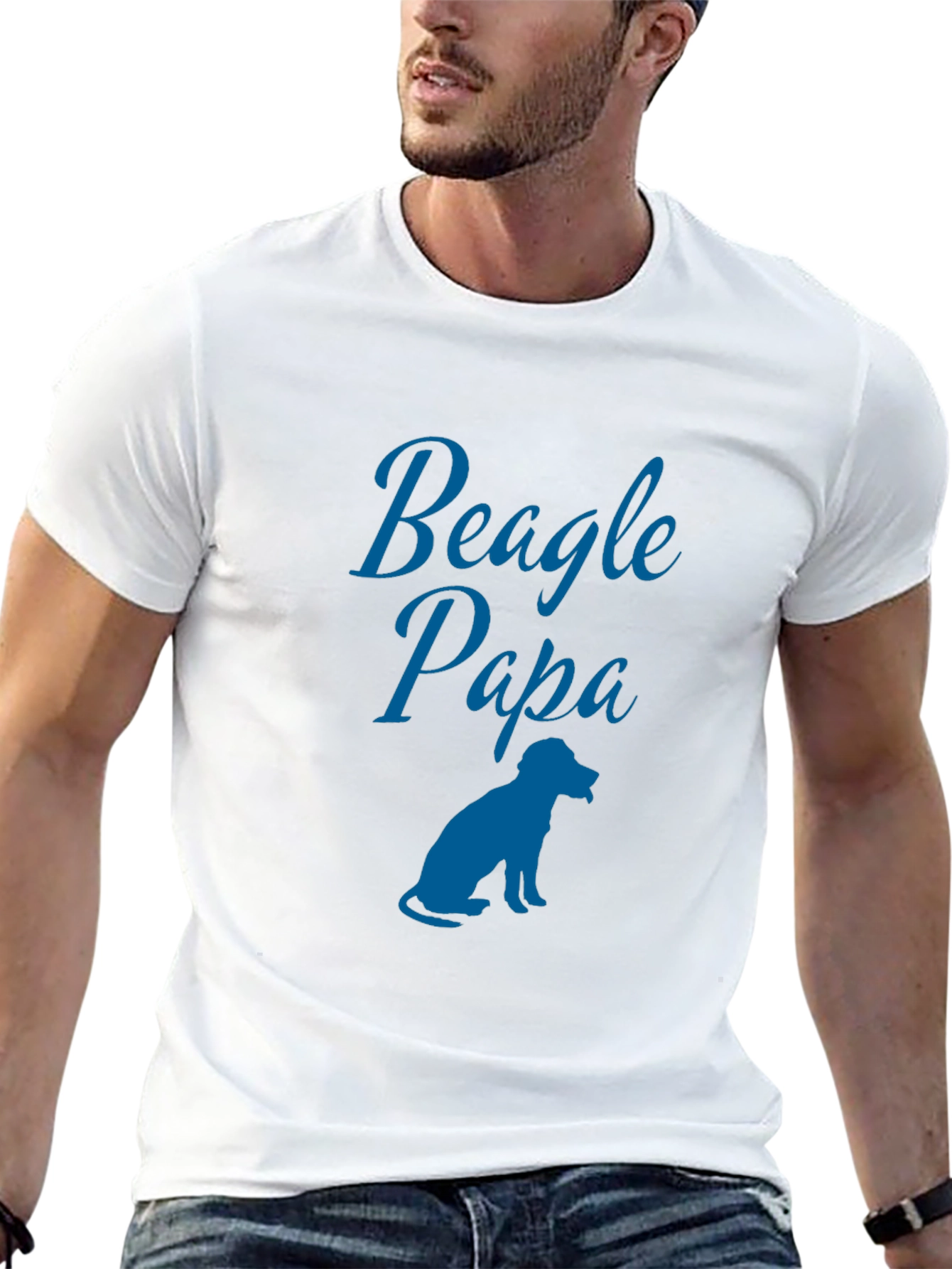 Beagle Papa T-Shirt: Dog Lover Tee