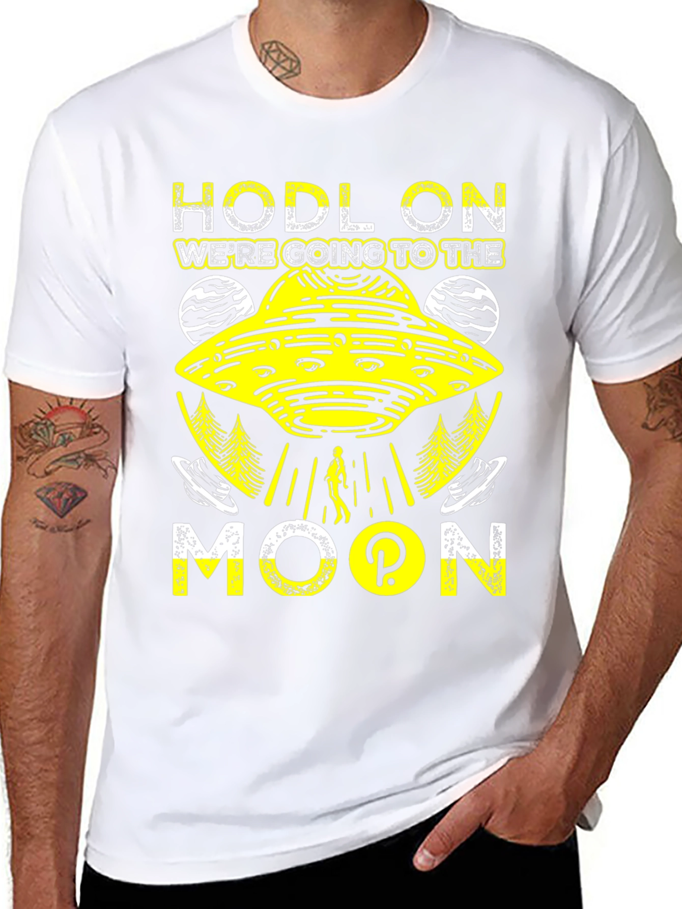 HODL On to the Moon T-Shirt - Crypto Tee