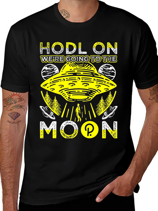 HODL On to the Moon T-Shirt - Crypto Tee