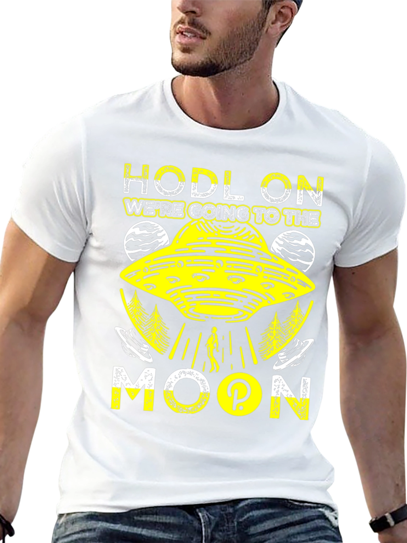 HODL On to the Moon T-Shirt - Crypto Tee