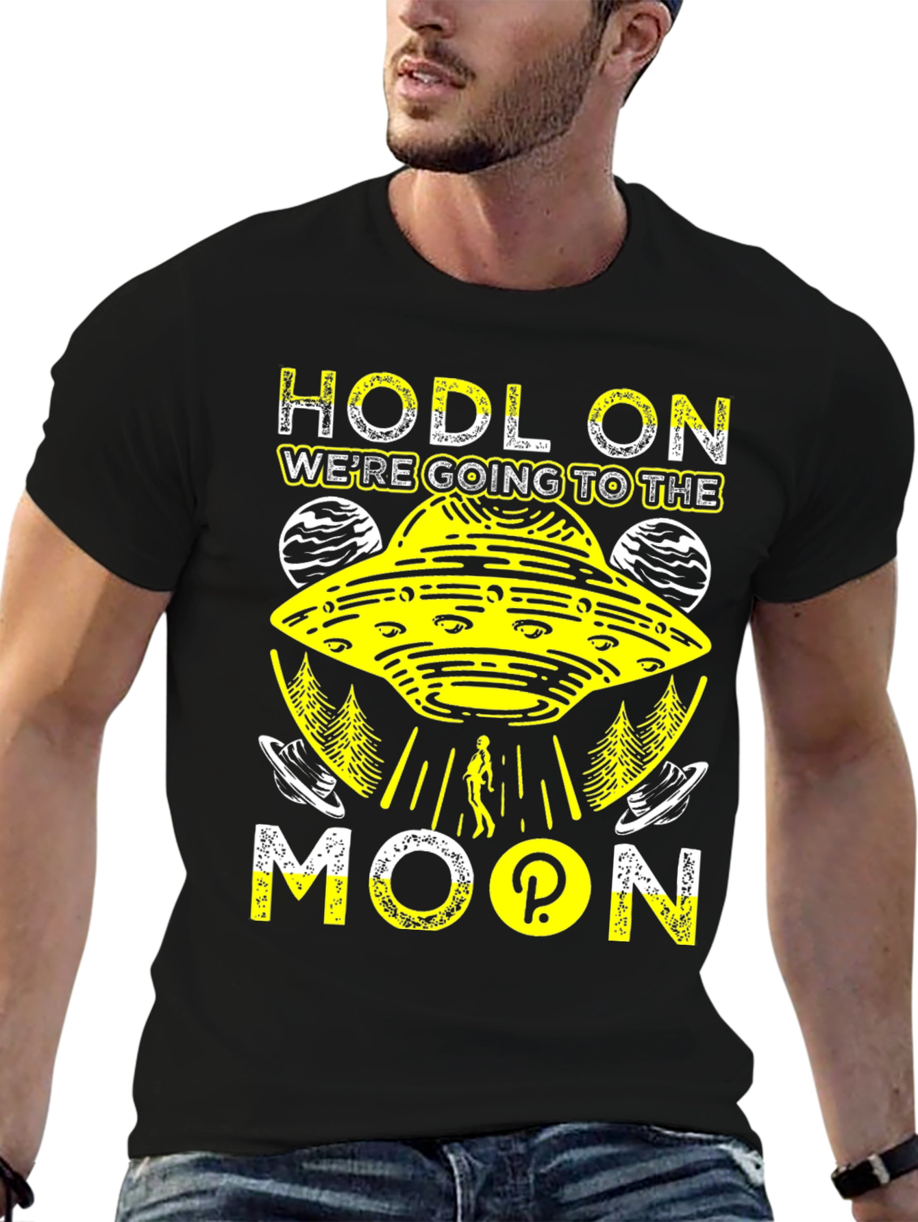 HODL On to the Moon T-Shirt - Crypto Tee