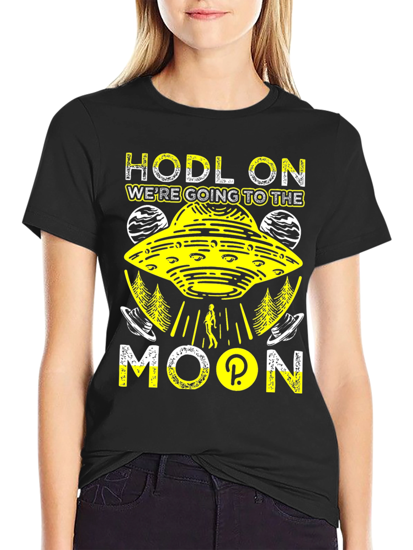 HODL On to the Moon T-Shirt - Crypto Tee