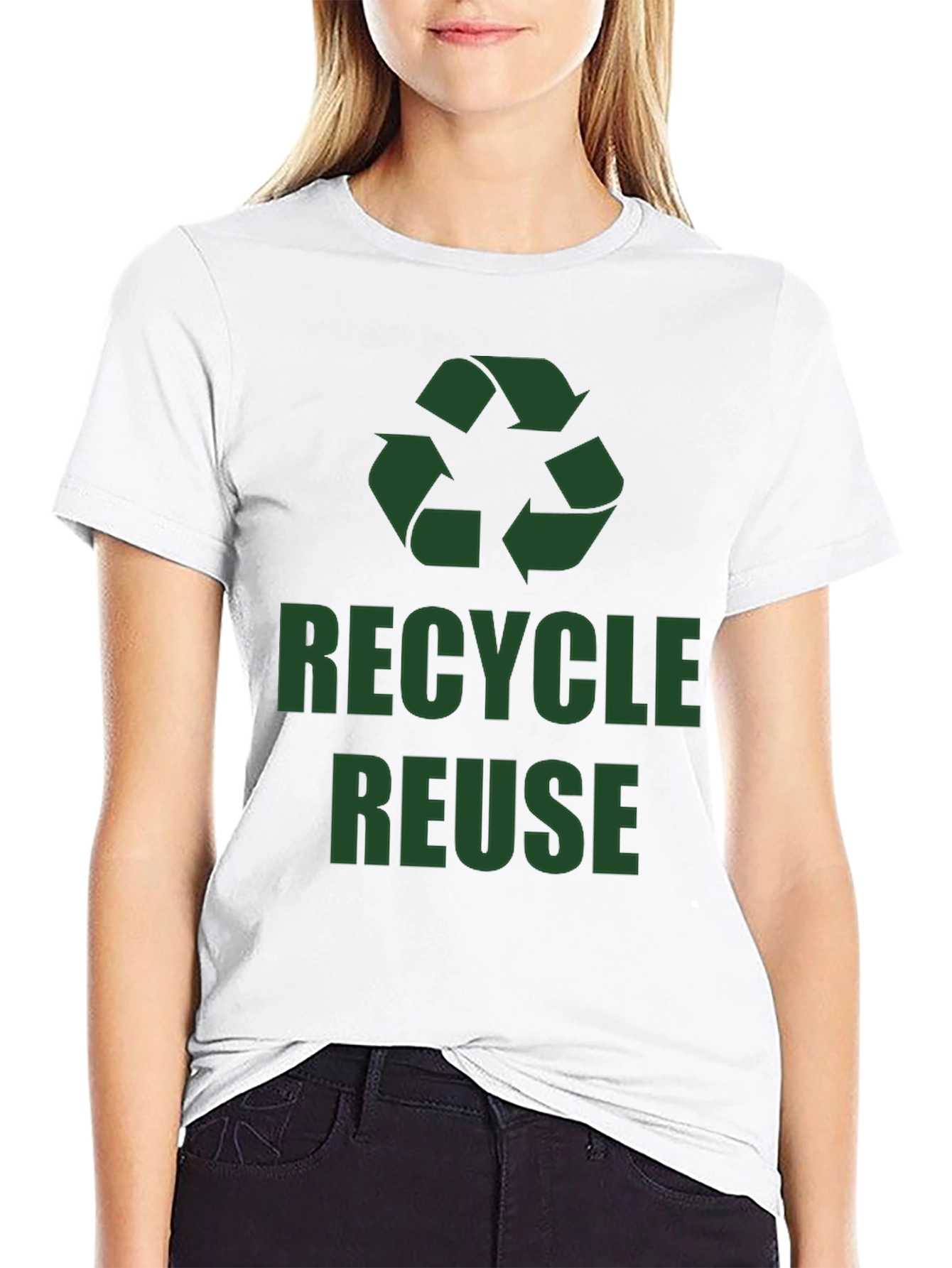 Recycle Reuse Graphic Tee - Eco Friendly Shirt