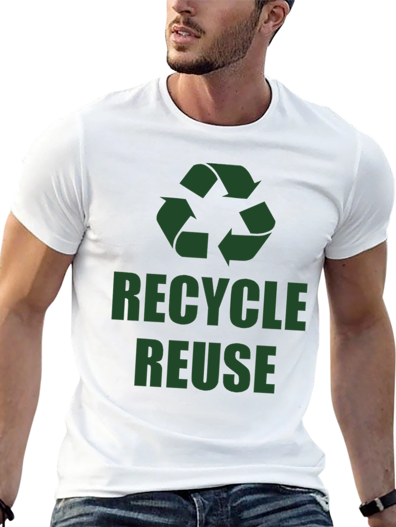 Recycle Reuse Graphic Tee - Eco Friendly Shirt