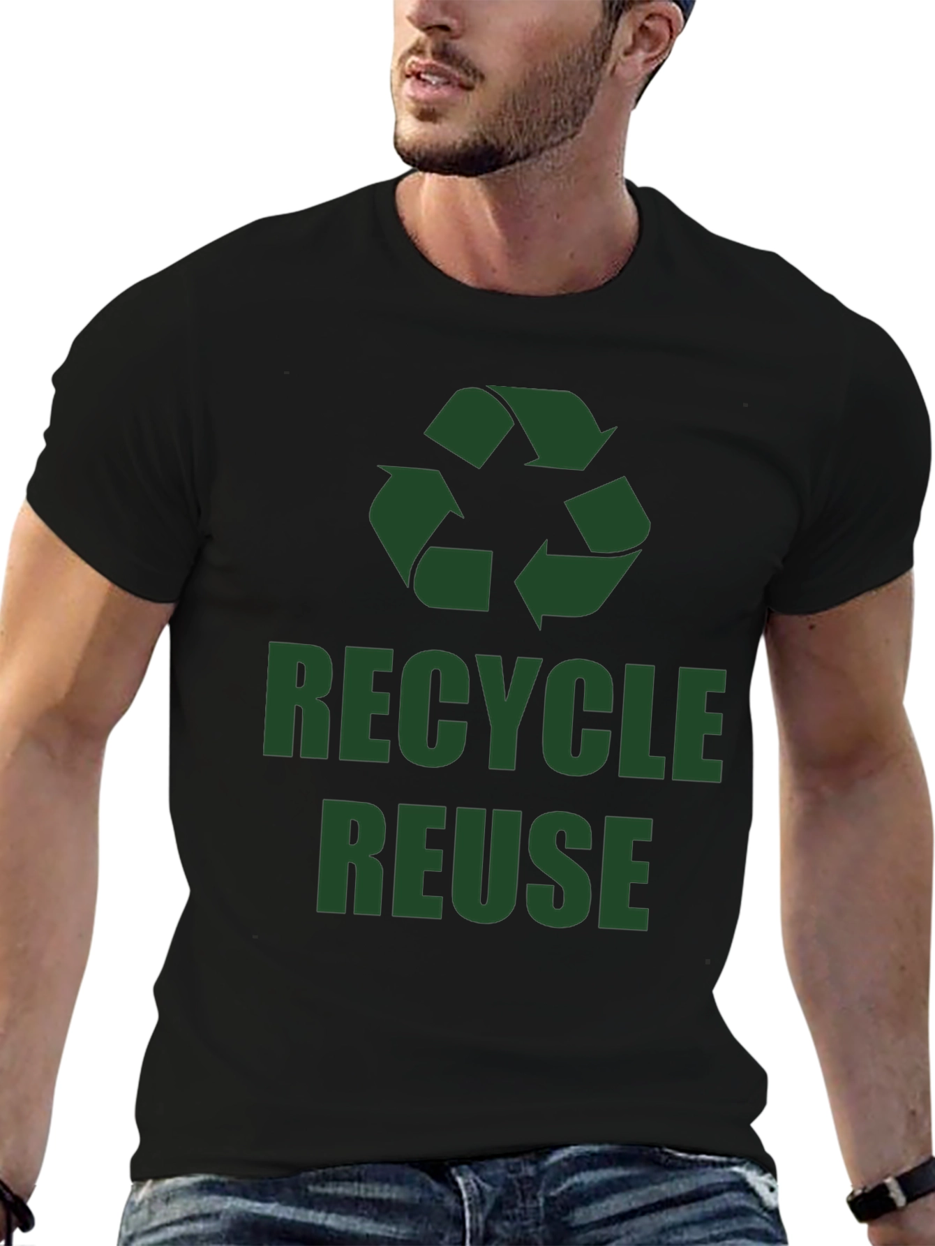 Recycle Reuse Graphic Tee - Eco Friendly Shirt