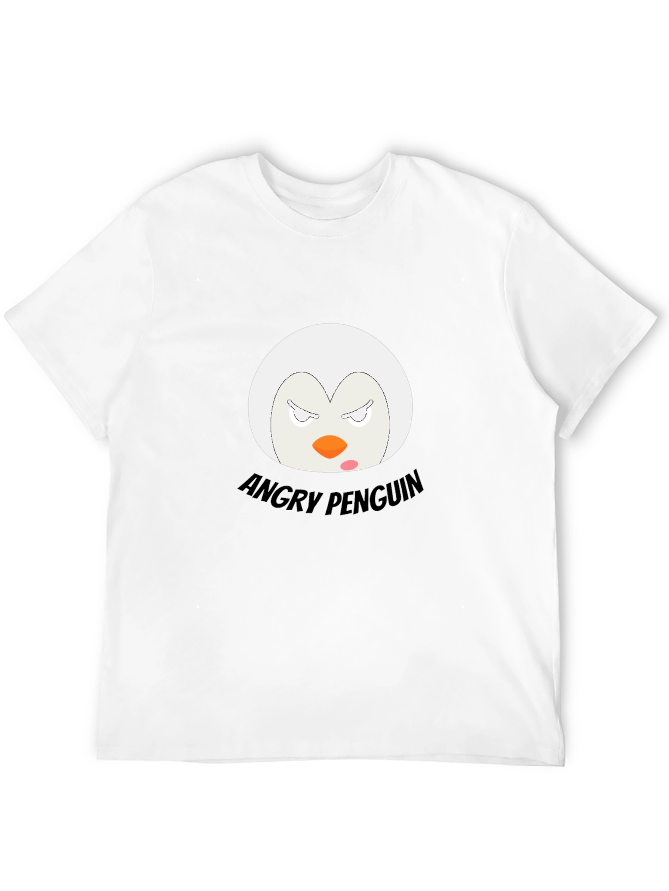 Angry Penguin Graphic T-Shirt - Black Cotton Tee
