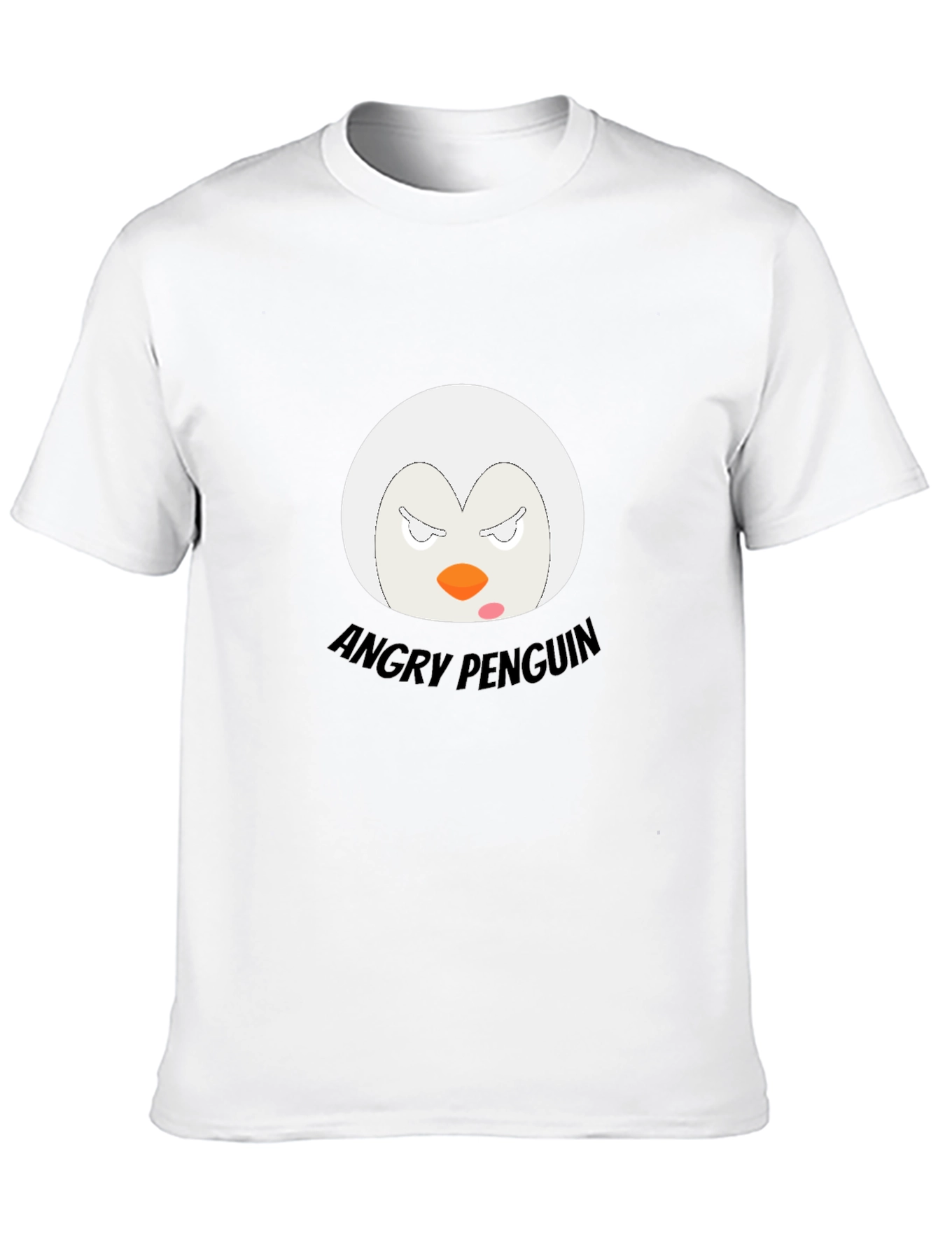 Angry Penguin Graphic T-Shirt - Black Cotton Tee