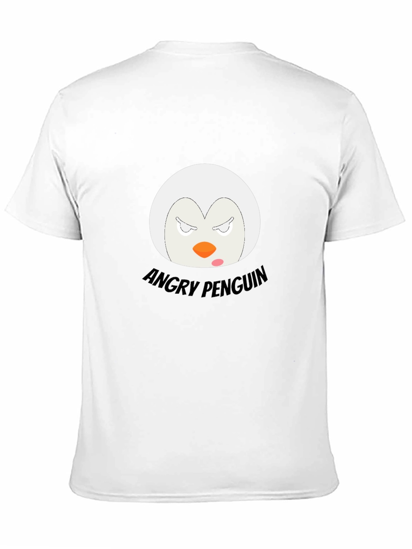 Angry Penguin Graphic T-Shirt - Black Cotton Tee
