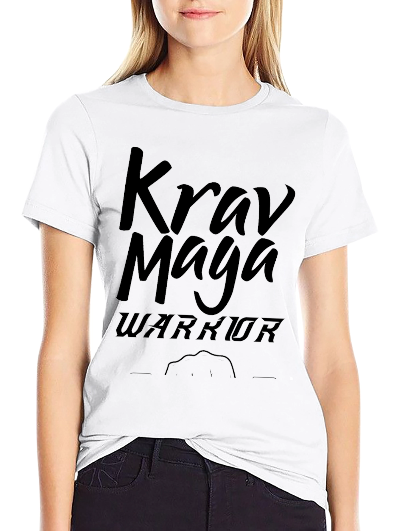Krav Maga Warrior Black Graphic T-Shirt