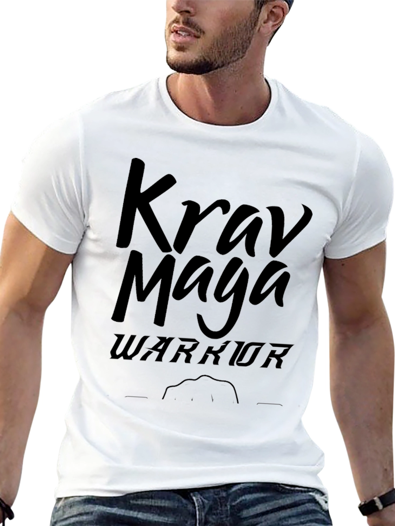 Krav Maga Warrior Black Graphic T-Shirt