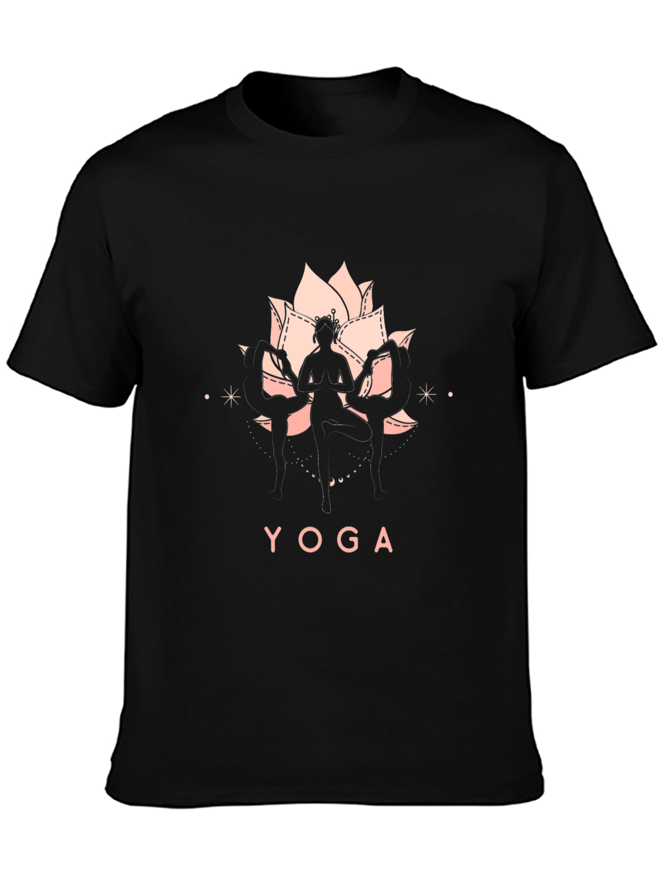 Yoga Graphic T-Shirt - Lotus Design