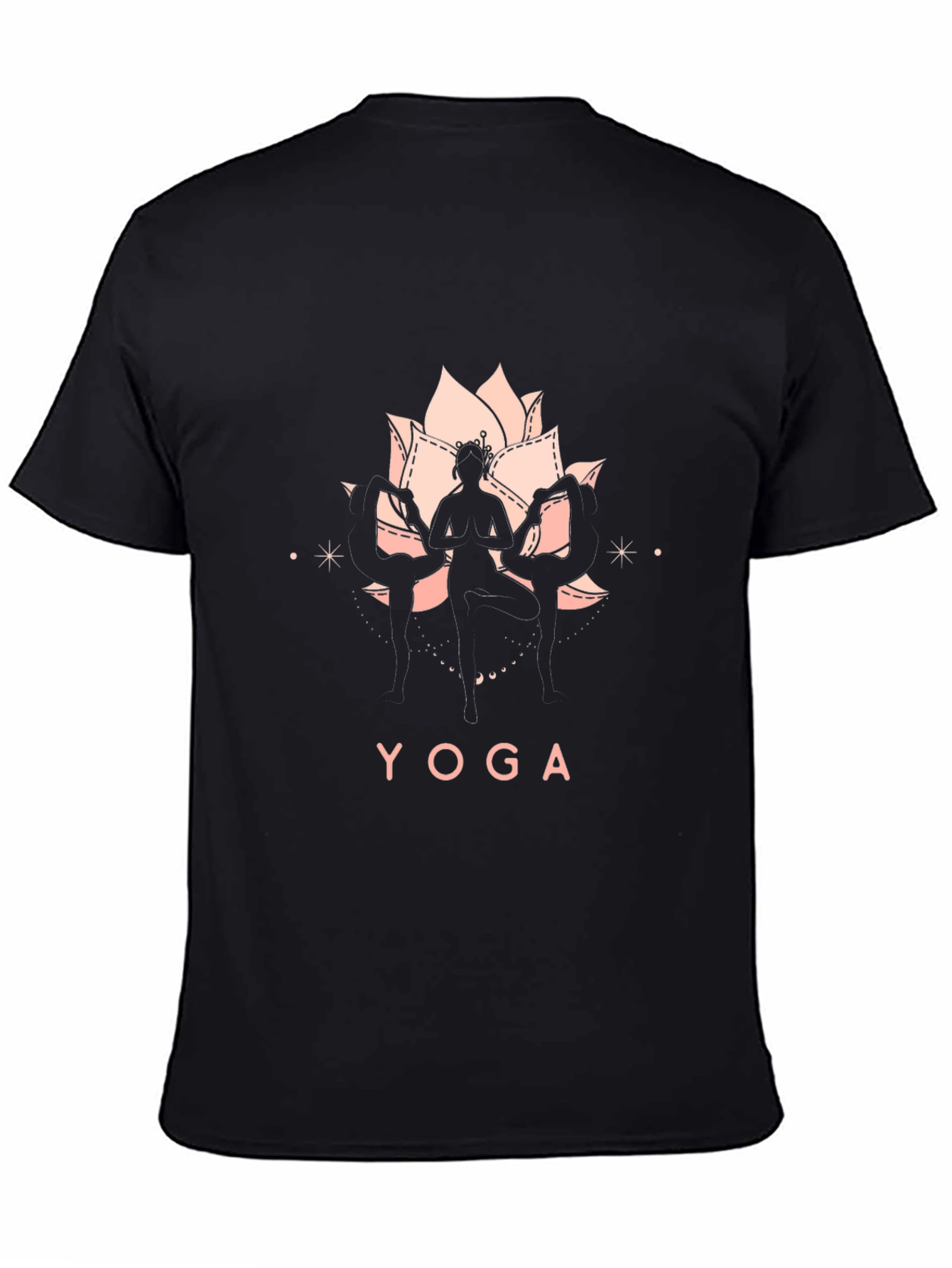 Yoga Graphic T-Shirt - Lotus Design