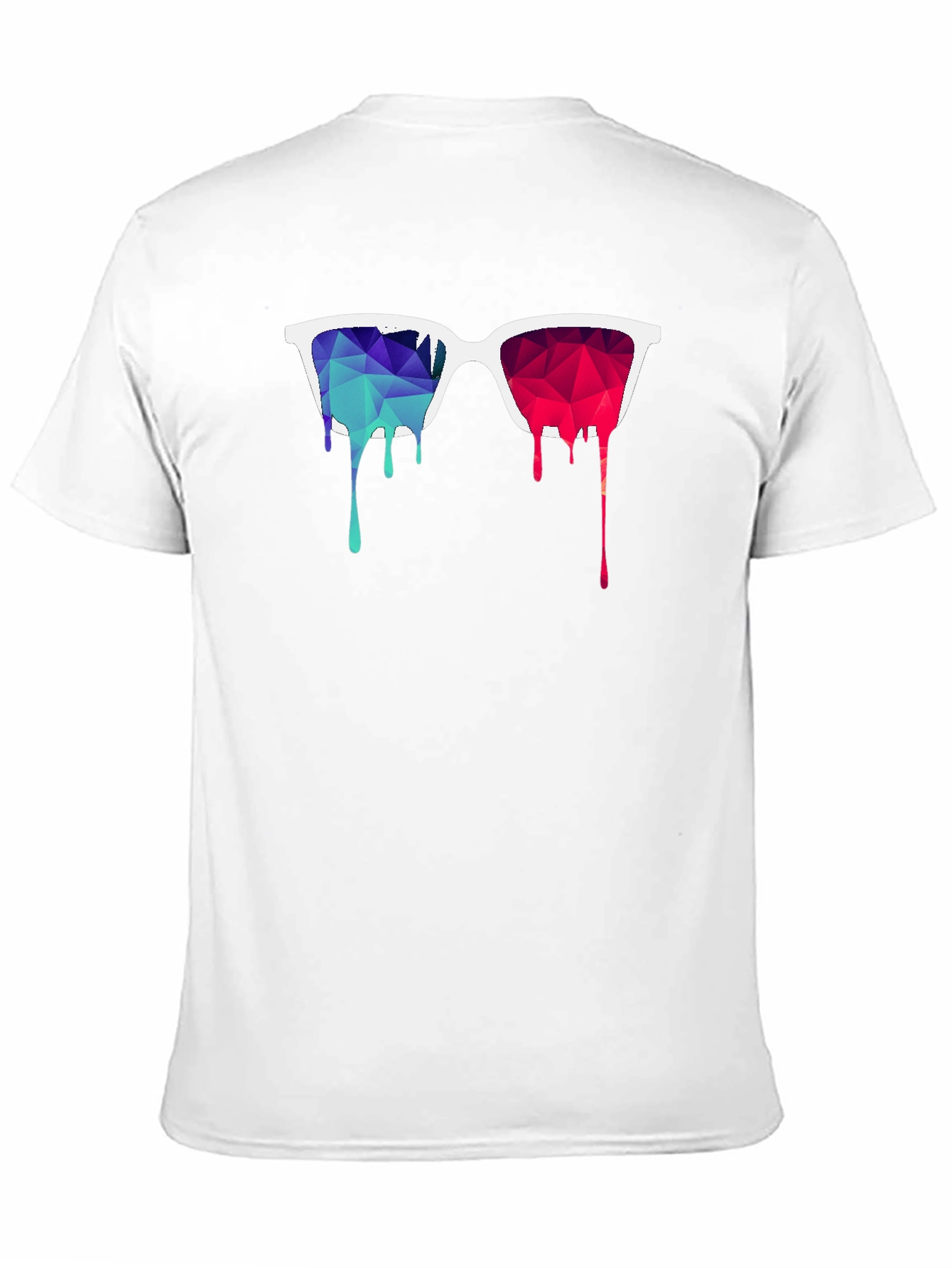 Geometric Dripping Sunglasses Graphic Tee