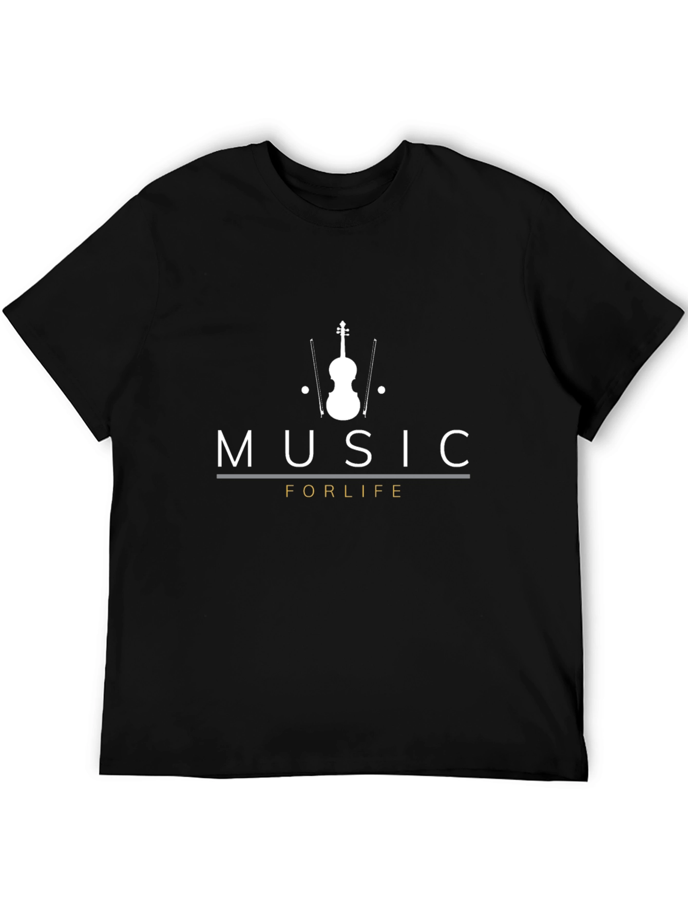 Music For Life Black T-Shirt