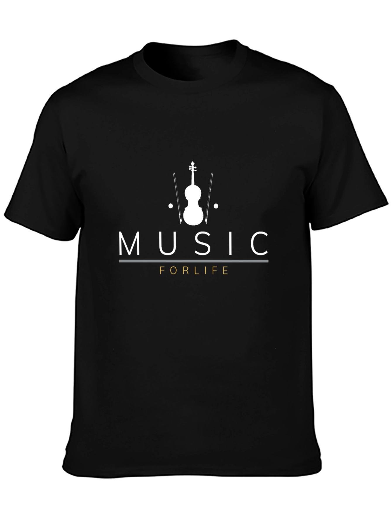 Music For Life Black T-Shirt