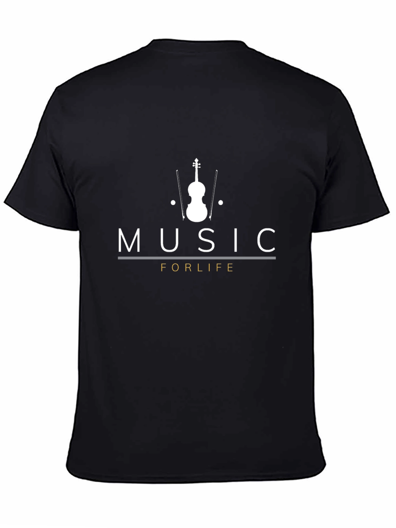 Music For Life Black T-Shirt