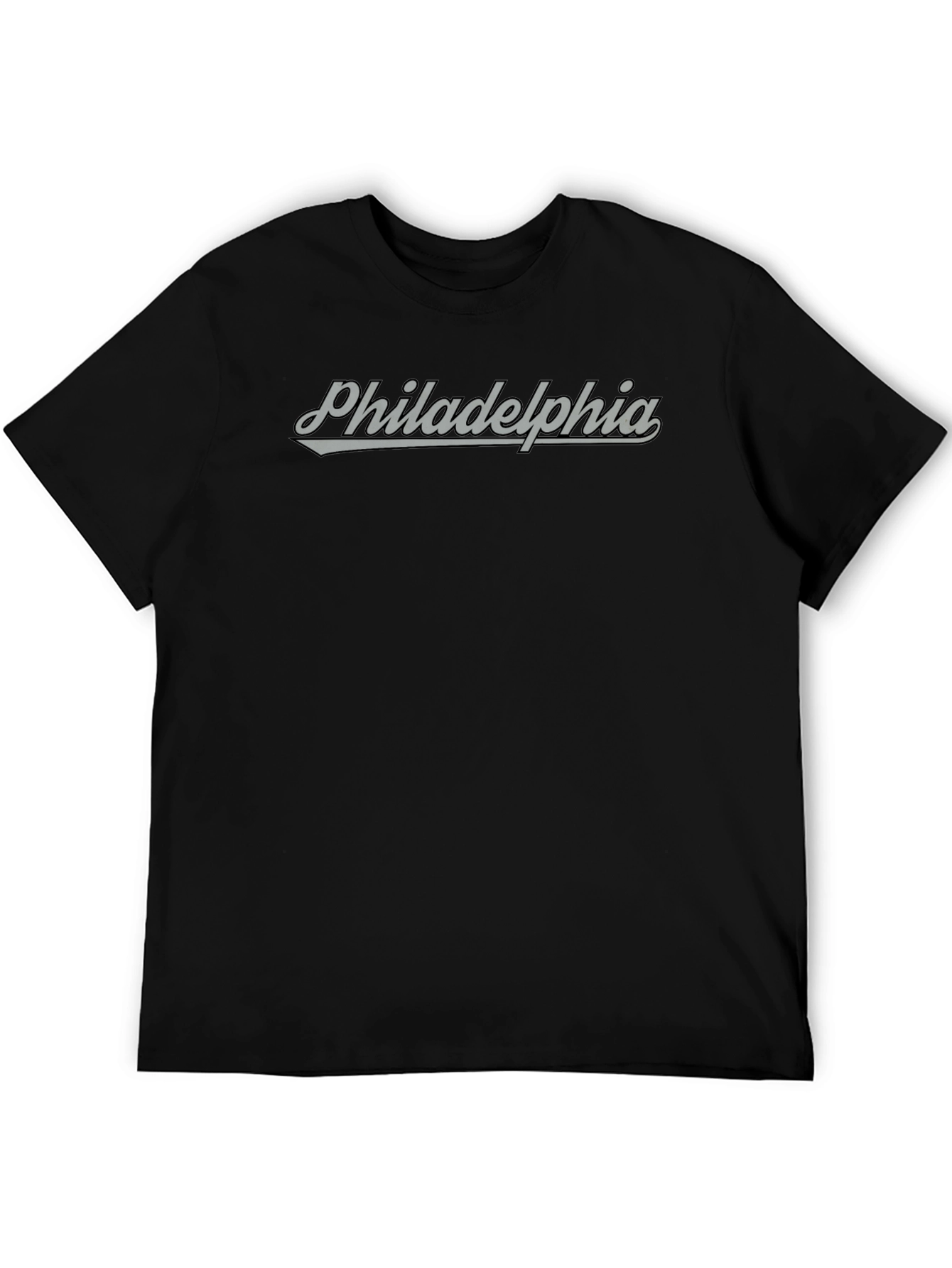 Philadelphia Script Graphic Tee - Soft Black