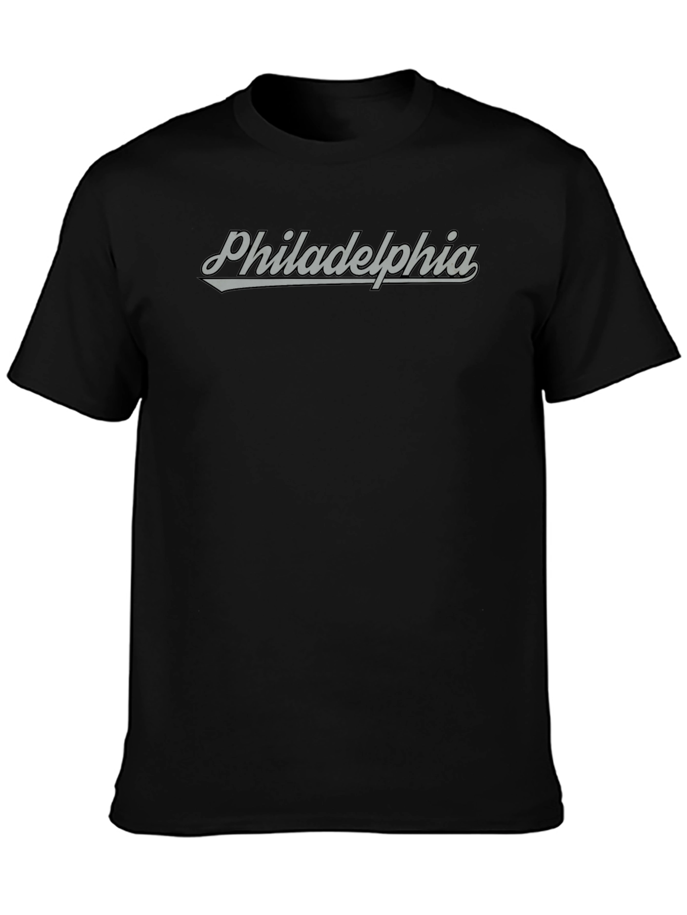 Philadelphia Script Graphic Tee - Soft Black