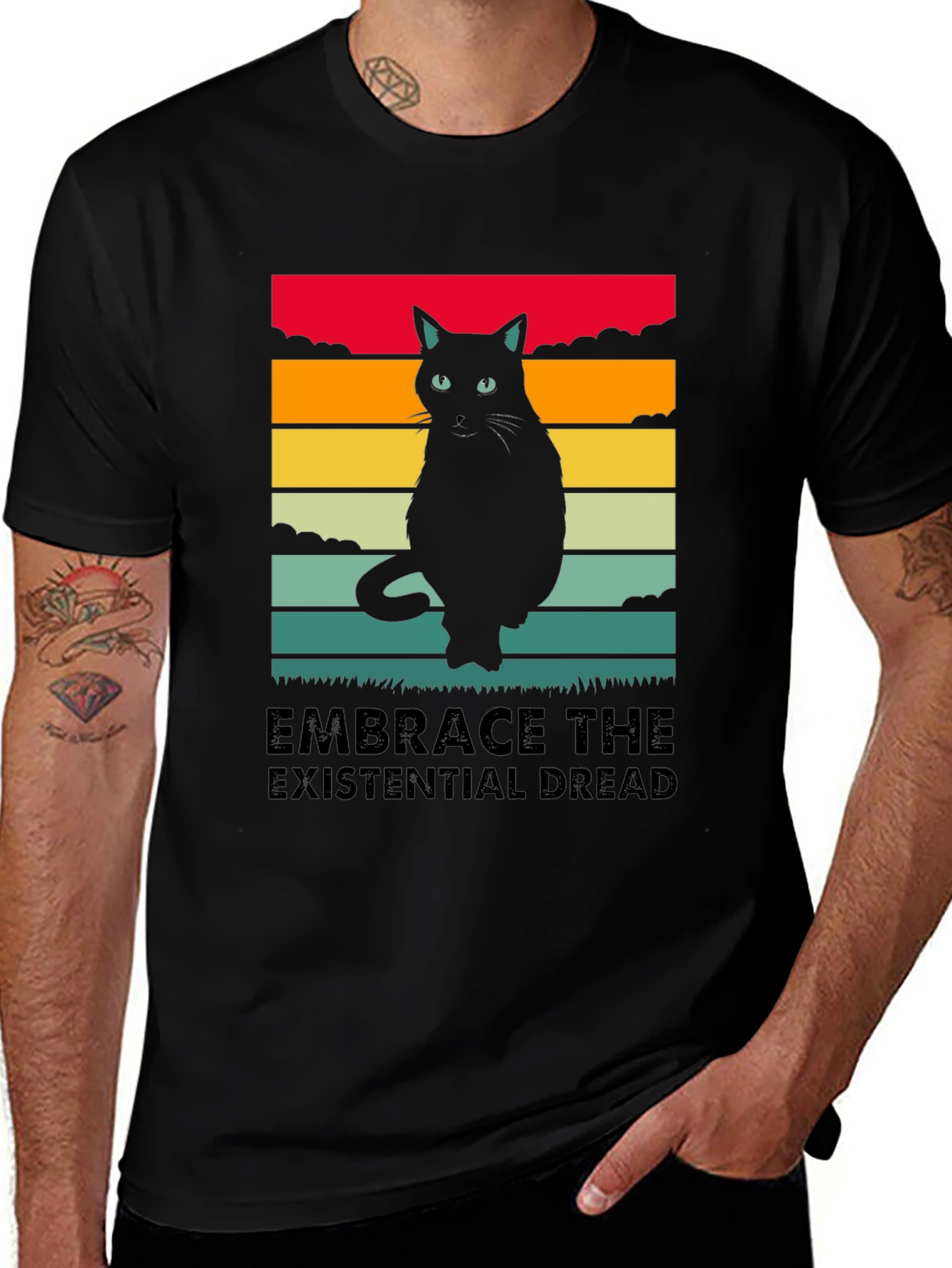 Embrace the Existential Dread Cat T-Shirt