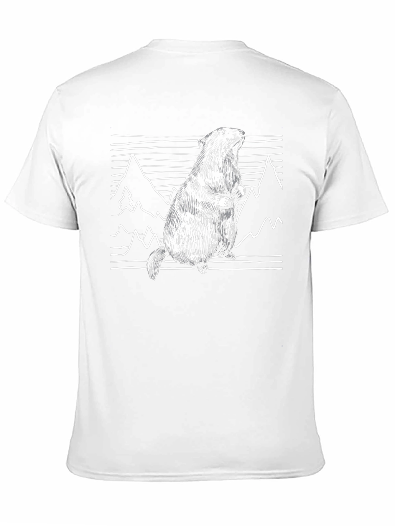 Mountain Marmot T-Shirt - Black Graphic Tee