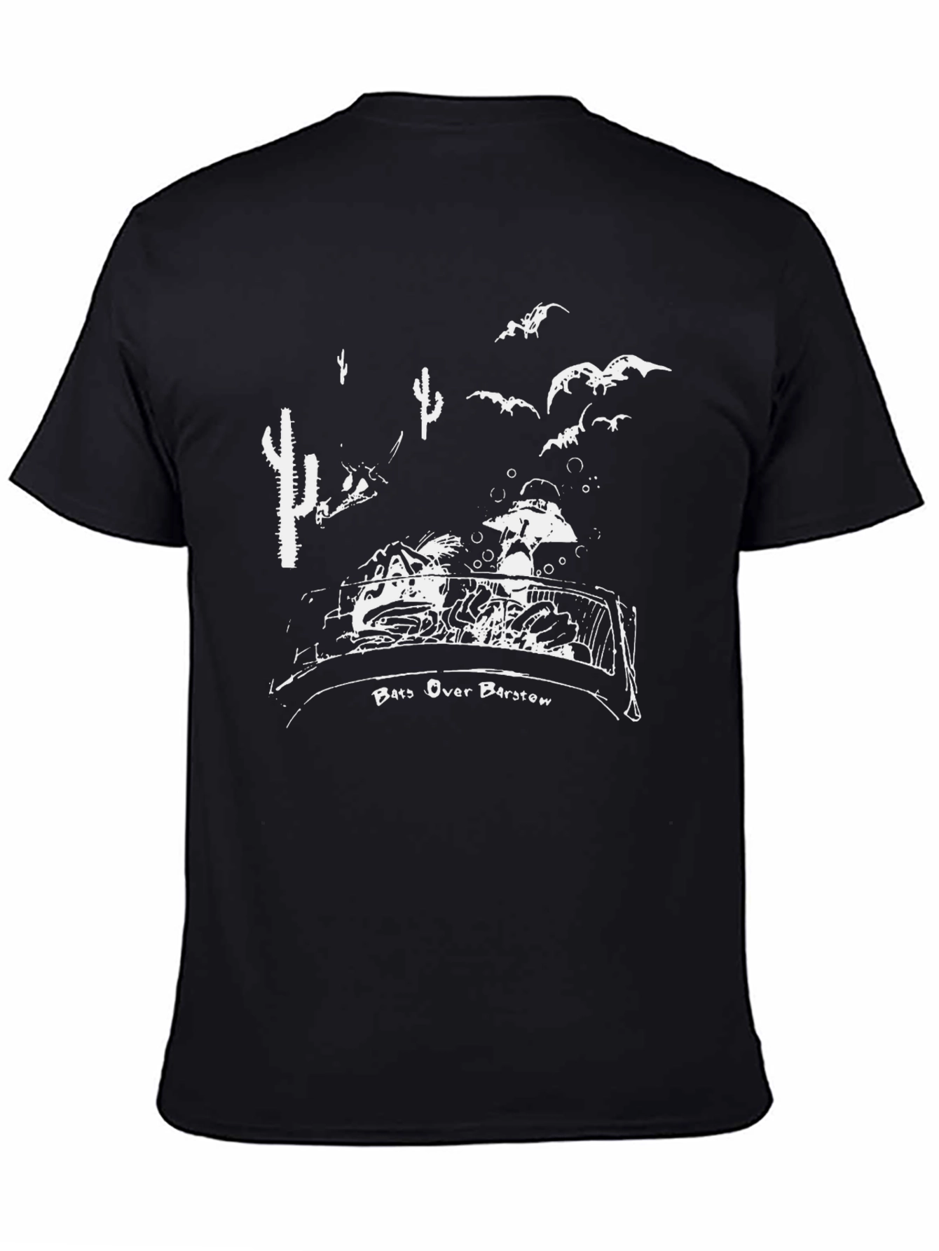 Bats Over Barstow Graphic Tee - Mens Black T-Shirt