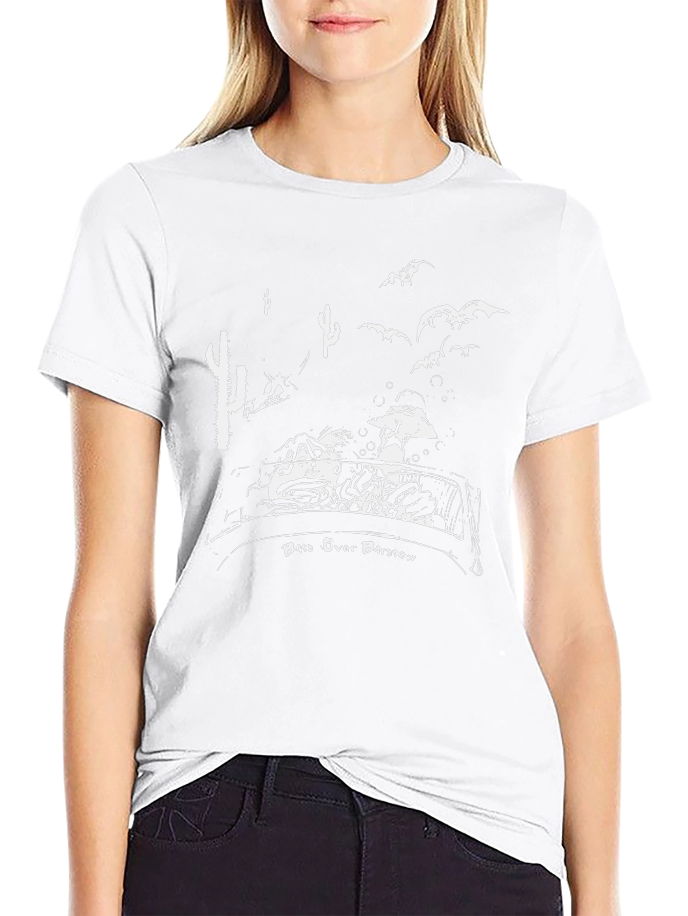 Bats Over Barstow Graphic Tee - Mens Black T-Shirt