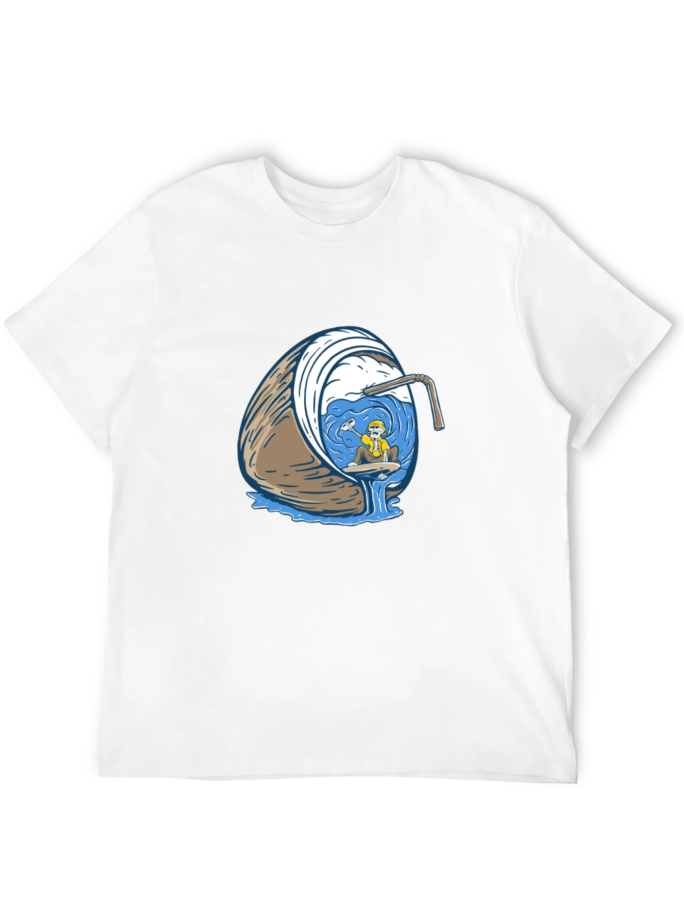 Coconut Diver Graphic Tee - Black