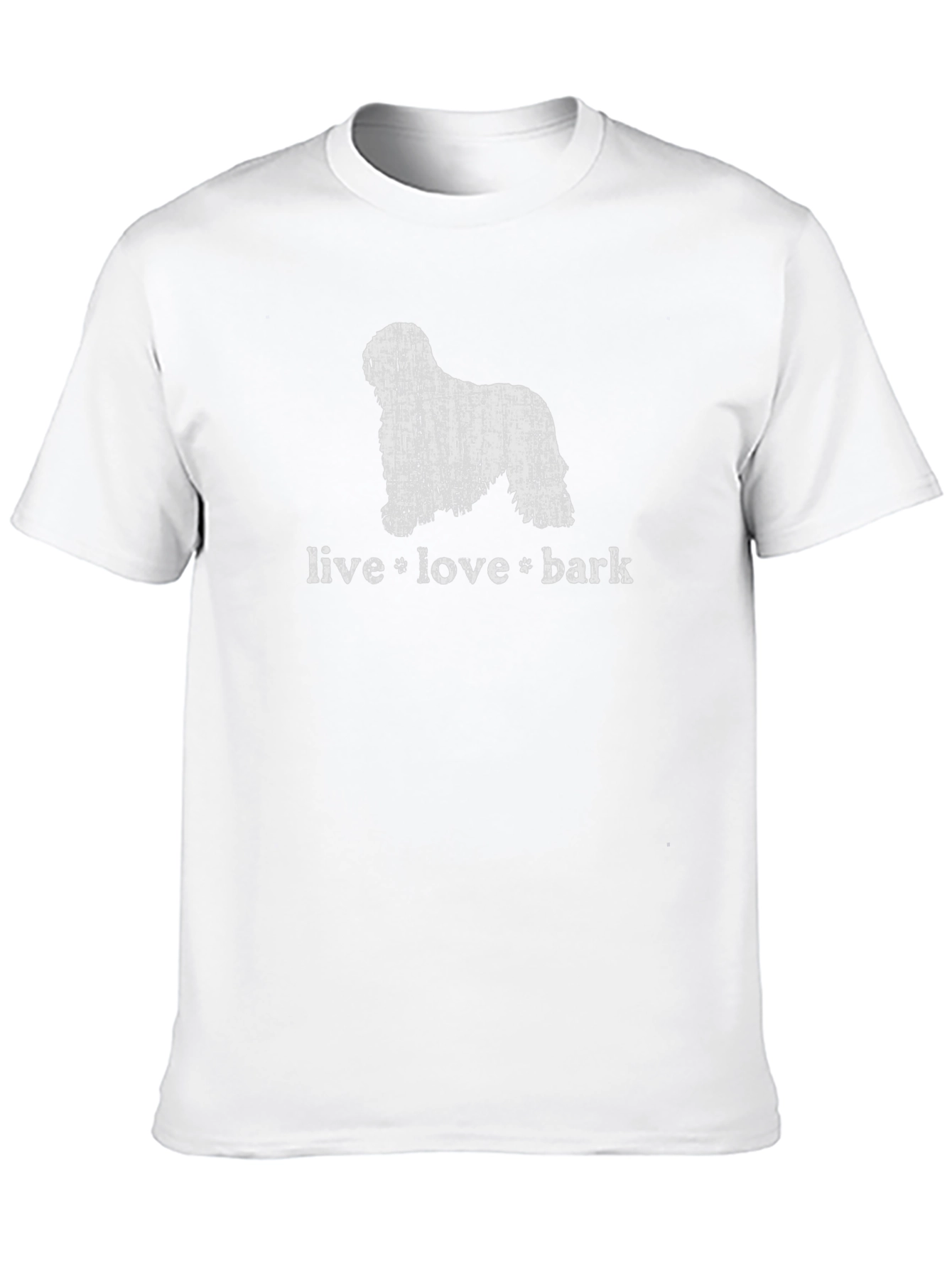 Live Love Bark T-Shirt Distressed Dog Graphic Tee