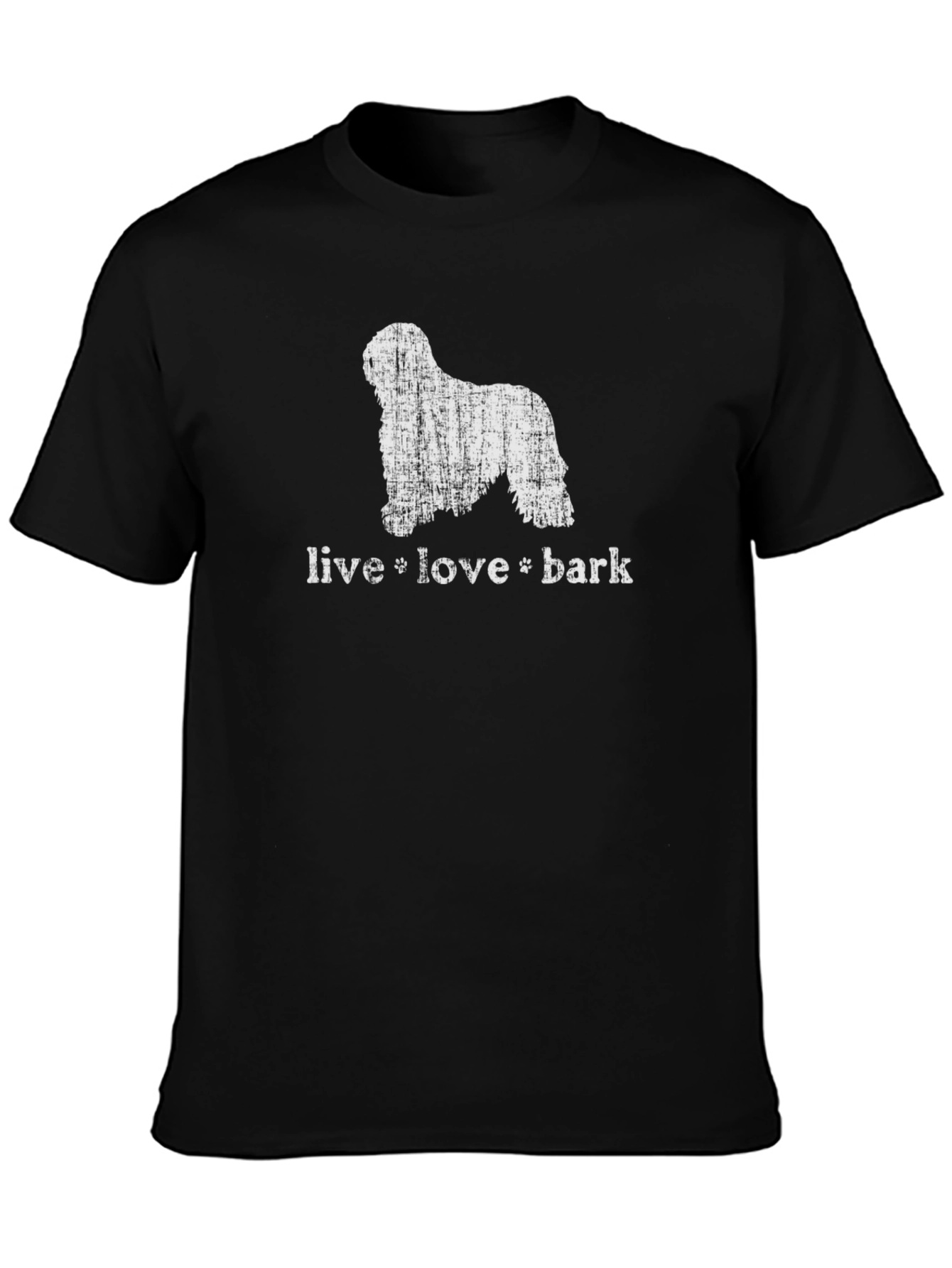 Live Love Bark T-Shirt Distressed Dog Graphic Tee